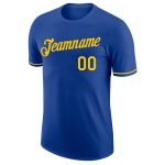 Personalized Royal Gold Performance T-Shirt Team Custom Name and Number