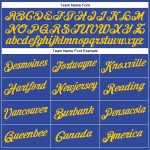 Personalized Royal Gold Performance T-Shirt Team Custom Name and Number