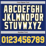 Personalized Royal Gold Pinstripe Gold-White Authentic Baseball Jersey Team Custom Name and Number