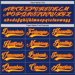 Personalized Royal Gold-Red Hockey Jersey Team Custom Name and Number