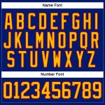 Personalized Royal Gold-Red Hockey Lace Neck Jersey Team Custom Name and Number