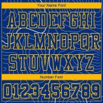 Personalized Royal Gold Round Neck Sublimation Basketball Suit Jersey Team Custom Name and Number