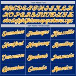 Personalized Royal Gold-White Authentic Baseball Jersey