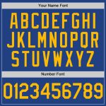 Personalized Royal Gold-White Authentic Throwback Baseball Jersey Team Custom Name and Number