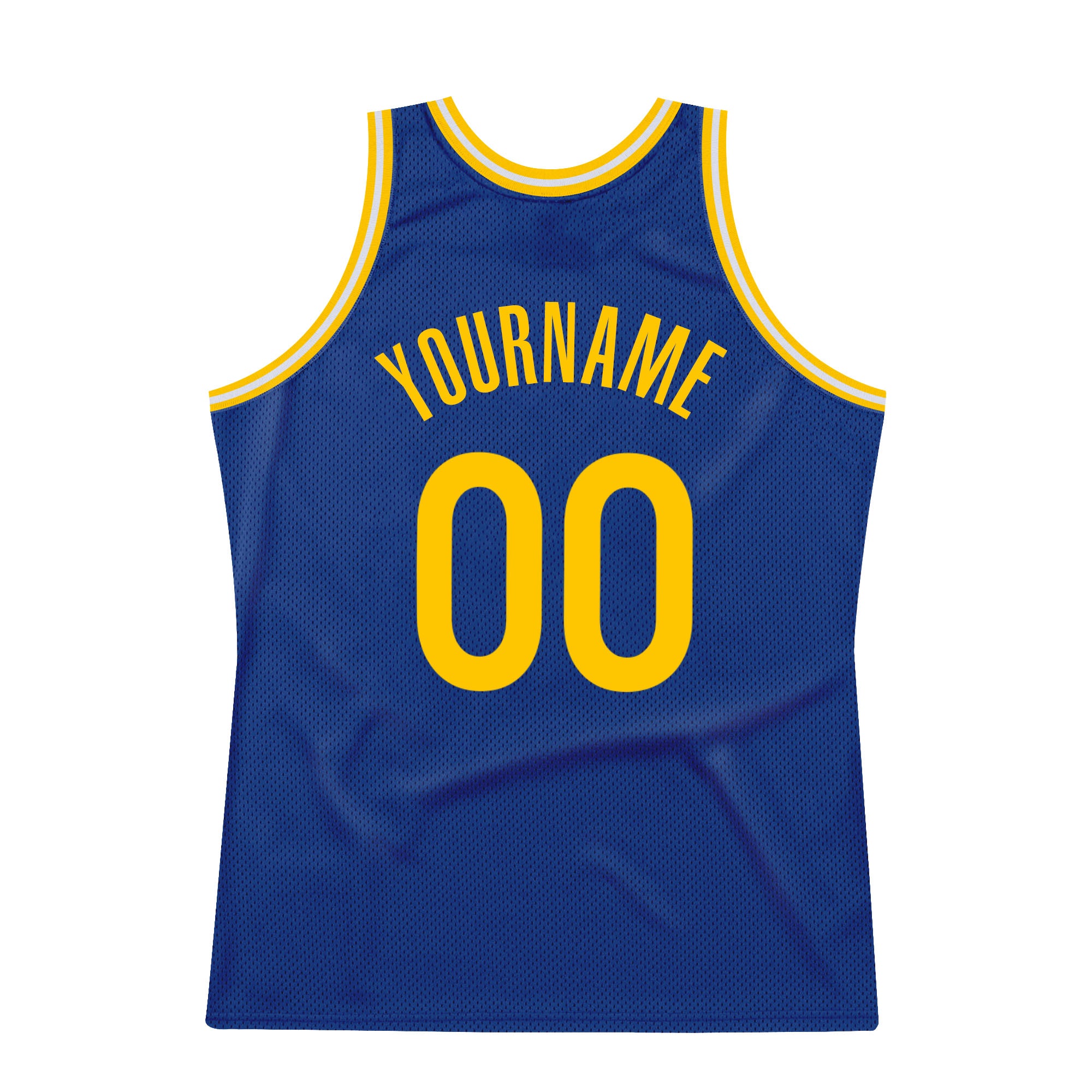 Personalized Royal Gold-White Authentic Throwback Basketball Jersey Team Custom Name and Number Personalized Royal Gold-White Authentic Throwback Basketball Jersey Team Custom Name and Number - Image 6