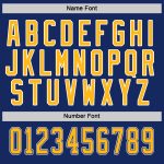 Personalized Royal Gold-White Hockey Jersey Team Custom Name and Number