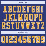 Personalized Royal Gold-White Mesh Authentic Football Jersey