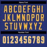 Personalized Royal Gold-White Mesh Split Fashion Football Jersey Team Custom Name and Number