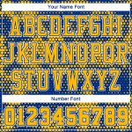 Personalized Royal Gold-White Round Neck Sublimation Basketball Suit Jersey Team Custom Name and Number