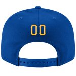 Personalized Royal Gold-White Stitched Adjustable Snapback Hat Team Custom Name and Number