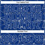Personalized Royal Gray 3D Pattern Design Abstract Network Performance T-Shirt Team Custom Name and Number
