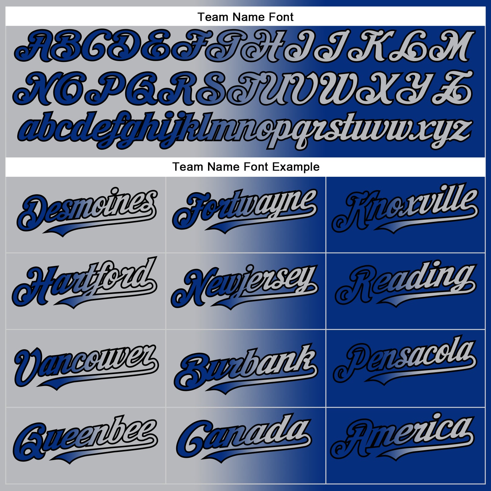 Personalized Royal Gray-Black Authentic Gradient Fashion Baseball Jersey Team Custom Name and Number Personalized Royal Gray-Black Authentic Gradient Fashion Baseball Jersey Team Custom Name and Number - Image 4