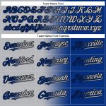 Personalized Royal Gray-Black Gradient Fashion Two-Button Unisex Softball Jersey Team Custom Name and Number