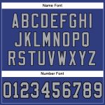 Personalized Royal Gray-Black Mesh Authentic Football Jersey Team Custom Name and Number