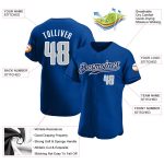 Personalized Royal Gray-Navy Authentic Baseball Jersey Team Custom Name and Number