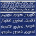 Personalized Royal Gray-Navy Authentic Sleeveless Baseball Jersey Team Custom Name and Number