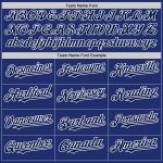 Personalized Royal Gray-Navy Line Authentic Baseball Jersey Team Custom Name and Number
