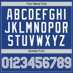 Personalized Royal Gray-Navy Mesh Authentic Throwback Baseball Jersey Team Custom Name and Number
