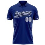 Personalized Royal Gray-Navy Performance Vapor Golf Polo Shirt Team Custom Name and Number