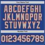 Personalized Royal Gray-Orange Mesh Authentic Throwback Baseball Jersey Team Custom Name and Number