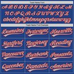 Personalized Royal Gray-Red Authentic Throwback Baseball Jersey Team Custom Name and Number