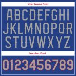 Personalized Royal Gray-Red Authentic Throwback Basketball Jersey Team Custom Name and Number