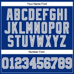 Personalized Royal Gray-White Mesh Authentic Football Jersey