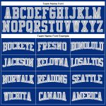 Personalized Royal Gray-White Mesh Authentic Football Jersey