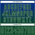 Personalized Royal Green-White Sublimation Soccer Uniform Jersey Team Custom Name and Number