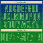 Personalized Royal Keely Green-Cream Sublimation Soccer Uniform Jersey Team Custom Name and Number
