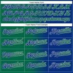 Personalized Royal Kelly Green-Gray Authentic Gradient Fashion Baseball Jersey Team Custom Name and Number