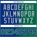 Personalized Royal Kelly Green-Gray Authentic Gradient Fashion Baseball Jersey Team Custom Name and Number