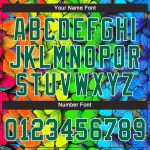Personalized Royal Kelly Green-White 3D Pattern Design Multicolored Butterflies Authentic Baseball Jersey Team Custom Name and Number