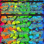 Personalized Royal Kelly Green-White 3D Pattern Design Multicolored Butterflies Authentic Baseball Jersey Team Custom Name and Number