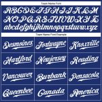 Personalized Royal Kelly Green-White Authentic Baseball Jersey