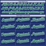 Personalized Royal Kelly Green-White Authentic Sleeveless Baseball Jersey