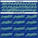 Personalized Royal Kelly Green-White Authentic Sleeveless Baseball Jersey Team Custom Name and Number
