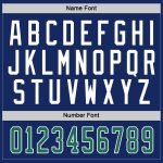 Personalized Royal Kelly Green-White Hockey Jersey Team Custom Name and Number