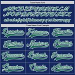 Personalized Royal Kelly Green-White Hockey Jersey Team Custom Name and Number