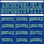 Personalized Royal Kelly Green-White Mesh Authentic Football Jersey