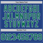 Personalized Royal Kelly Green-White Mesh Authentic Throwback Baseball Jersey Team Custom Name and Number