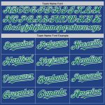 Personalized Royal Kelly Green-White Mesh Authentic Throwback Baseball Jersey Team Custom Name and Number