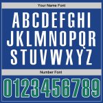 Personalized Royal Kelly Green-White Performance T-Shirt Team Custom Name and Number