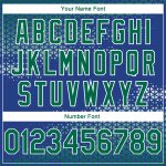 Personalized Royal Kelly Green-White Triangle Shapes Authentic City Edition Basketball Jersey Team Custom Name and Number