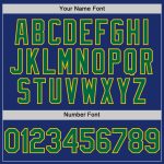 Personalized Royal Kelly Green-Yellow Authentic Sleeveless Baseball Jersey Team Custom Name and Number