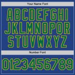 Personalized Royal Kelly Green-Yellow Mesh Authentic Throwback Baseball Jersey Team Custom Name and Number