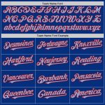 Personalized Twinkle Star Baseball Jersey - Custom Name & Number - Light Blue-Red 3D Gradient Design Personalized Royal Light