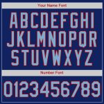 Custom Name Number Authentic Baseball Jersey - Personalized Light Blue Red Team Jersey Personalized Royal Light Blue-Red