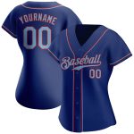 Custom Name Number Authentic Baseball Jersey - Personalized Light Blue Red Team Jersey Personalized Royal Light Blue-Red