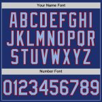 Personalized Custom Name and Number Unisex Softball Jersey, Light Blue-Red, Two-Button Design Personalized Royal Light Blue-Red